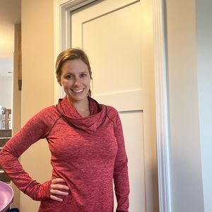 Reebok playwarm sport cowl neck long sleeve